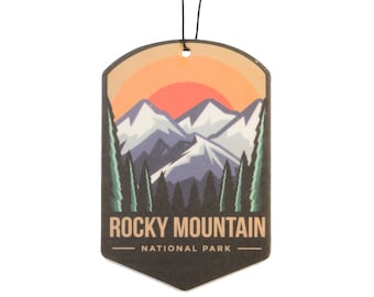 12 Pack Rocky Mountain National Park Car Air Freshener, Funny Air Freshener, Cute Air Freshener, Cool Car Air Freshener, Great Gift
