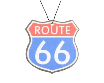12 Pack Route 66 Car Air Freshener, Funny Air Freshener, Cute Air Freshener, Cool Car Air Freshener, Great Gift, Premium Scent