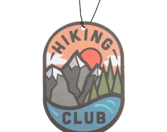 12 Pack Hiking Club Car Air Freshener, Funny Air Freshener, Cute Air Freshener, Cool Car Air Freshener, Great Gift, Premium Scent