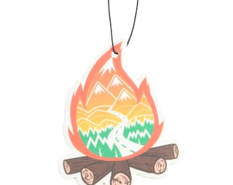 12 Pack Camp Fire Car Air Freshener, Funny Air Freshener, Cute Air Freshener, Cool Car Air Freshener, Great Gift, Premium Scent