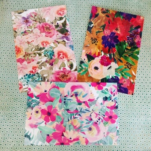 Ensemble de cartes postales de jardin rose