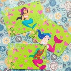 Set di cartoline della sirena