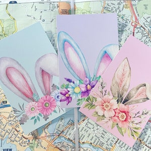 Set di cartoline per orecchie di Pasqua