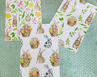 Spring bunny postcard set