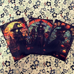 Jeu de cartes postales brassage de sorcières
