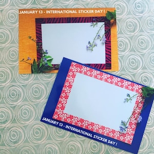 Cartes postales autocollantes