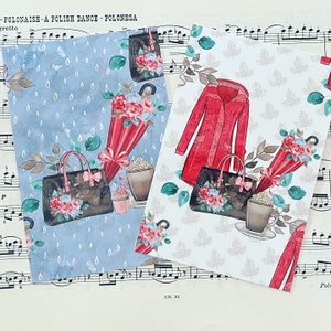 Ensemble de cartes postales Rain