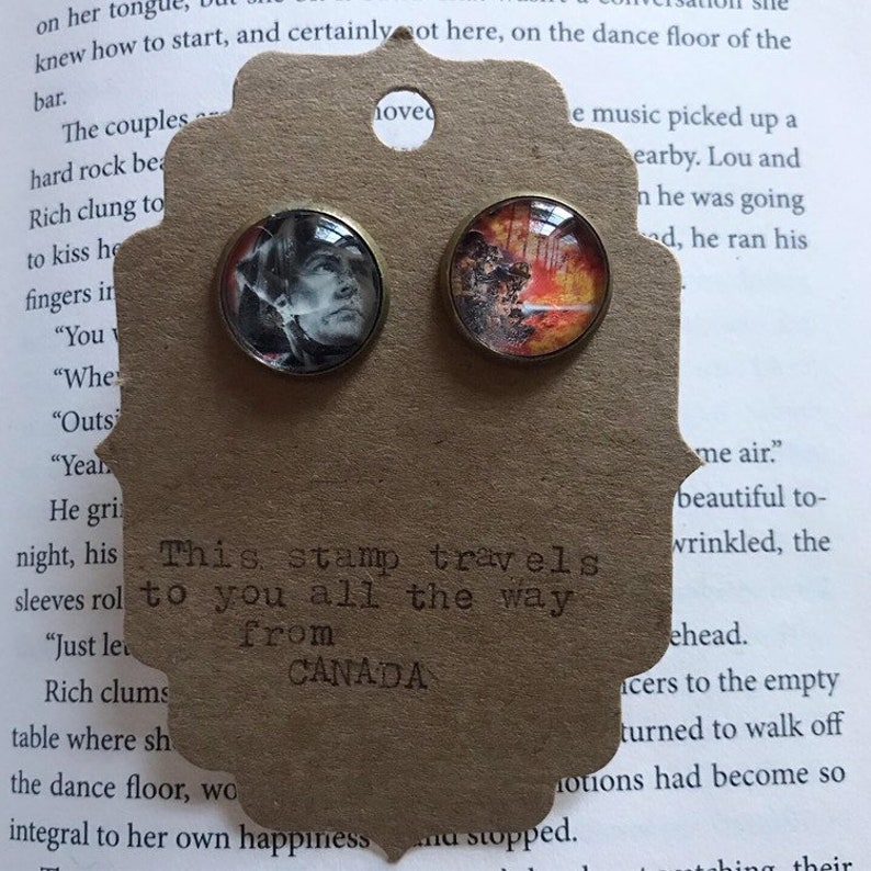 Cufflinks with stamp