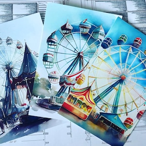 Karneval Postkarten Set