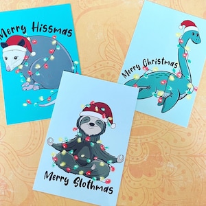 Set da cartolina Merry Slothsmas