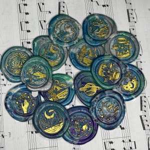 Stickers pour sceaux de cire - Mélange