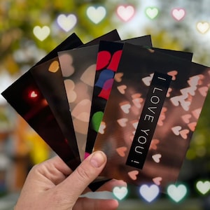 Set von Ich liebe Dich Karten