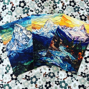 Bergmorgen Postkarten Set