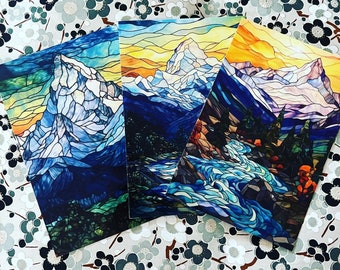 Mountain mornings postcard set