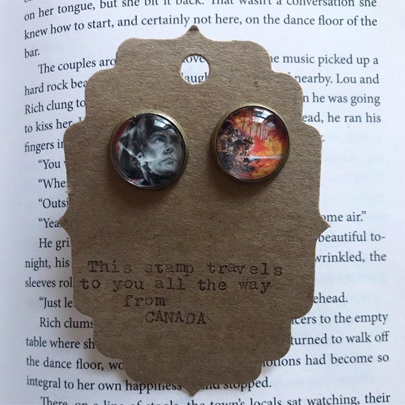 Cufflinks with stamp
