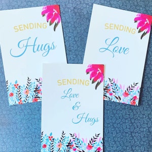 Envoi d’amour et de câlins ensemble de cartes postales