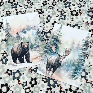 In the wild postcard set