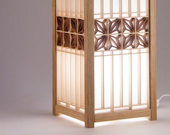 Wooden kumiko lamp