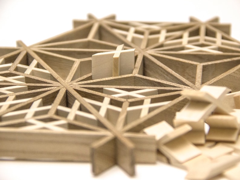 Kumiko Kit. No Need to Cut and Ready to Assemble. Pattern Etsy Canada