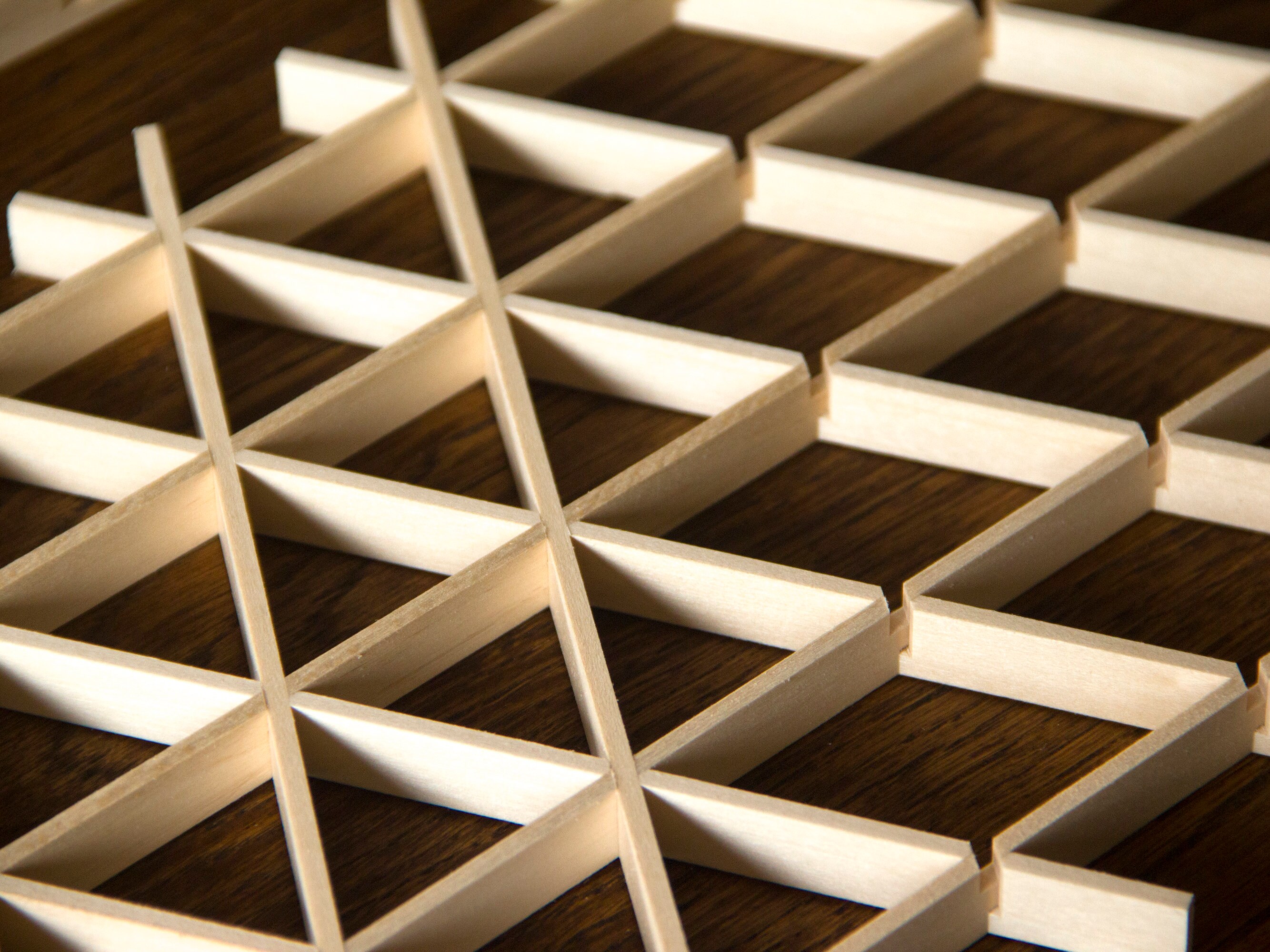Kumiko Jigumi, Blank Jigumi for Hexagonal Kumiko 50 Mm Pitch
