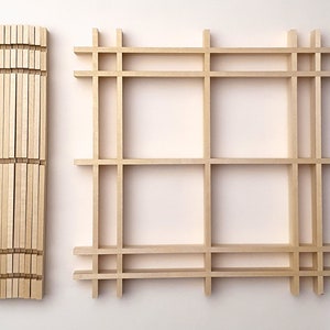Kumiko Kit - Panel 100x100 für quadratisches Muster. Quadratisches Gitter für Ihr Holzbearbeitungsprojekt