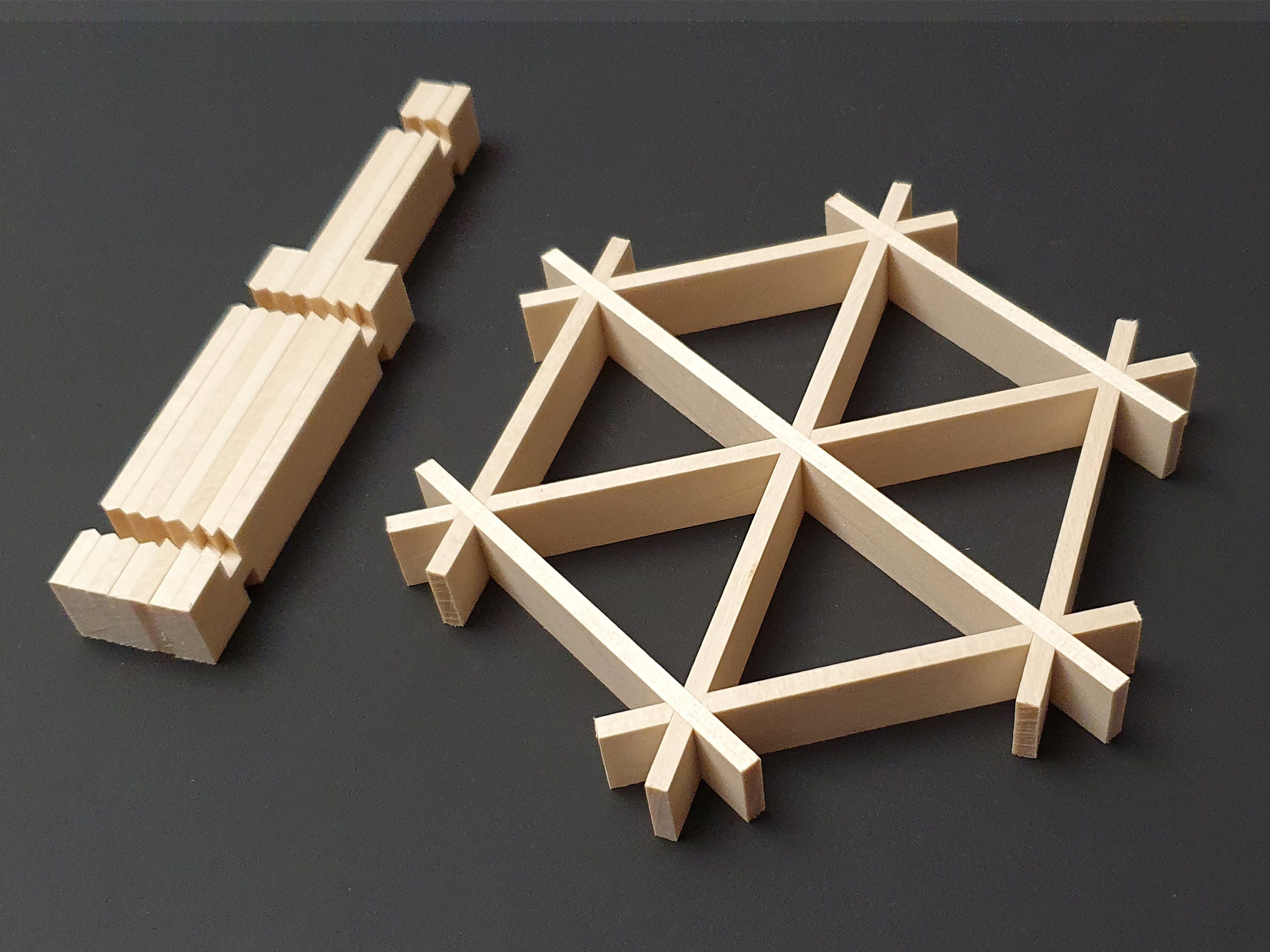 Basswood Kumiko Kit: Hexagonal Woodworking Grid (5 Inch) - Etsy