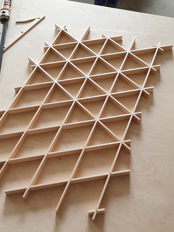 Kumiko Jigumi, Blank Jigumi for Hexagonal Kumiko 75 Mm Pitch