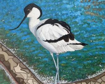 Avocette élégante - Création Zoizeau
