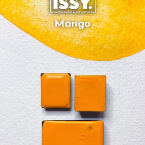 Mango  - Granulating Handmade Watercolors - Colors of the Philippines collection