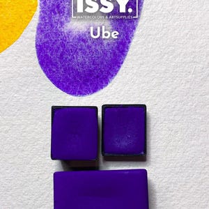 Ube -  Granulating Handmade Watercolors - Colors of the Philippines collection