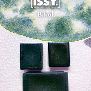 Bikol - Granulating Handmade Watercolors - Colors of the Philippines collection