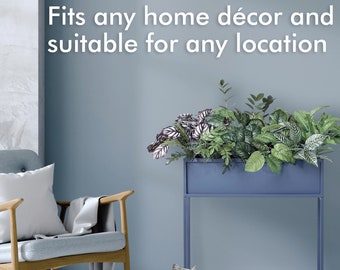 OPEN BOX Modern Elevated Metal Planter Box: Indoor/Outdoor Raised Garden Bed