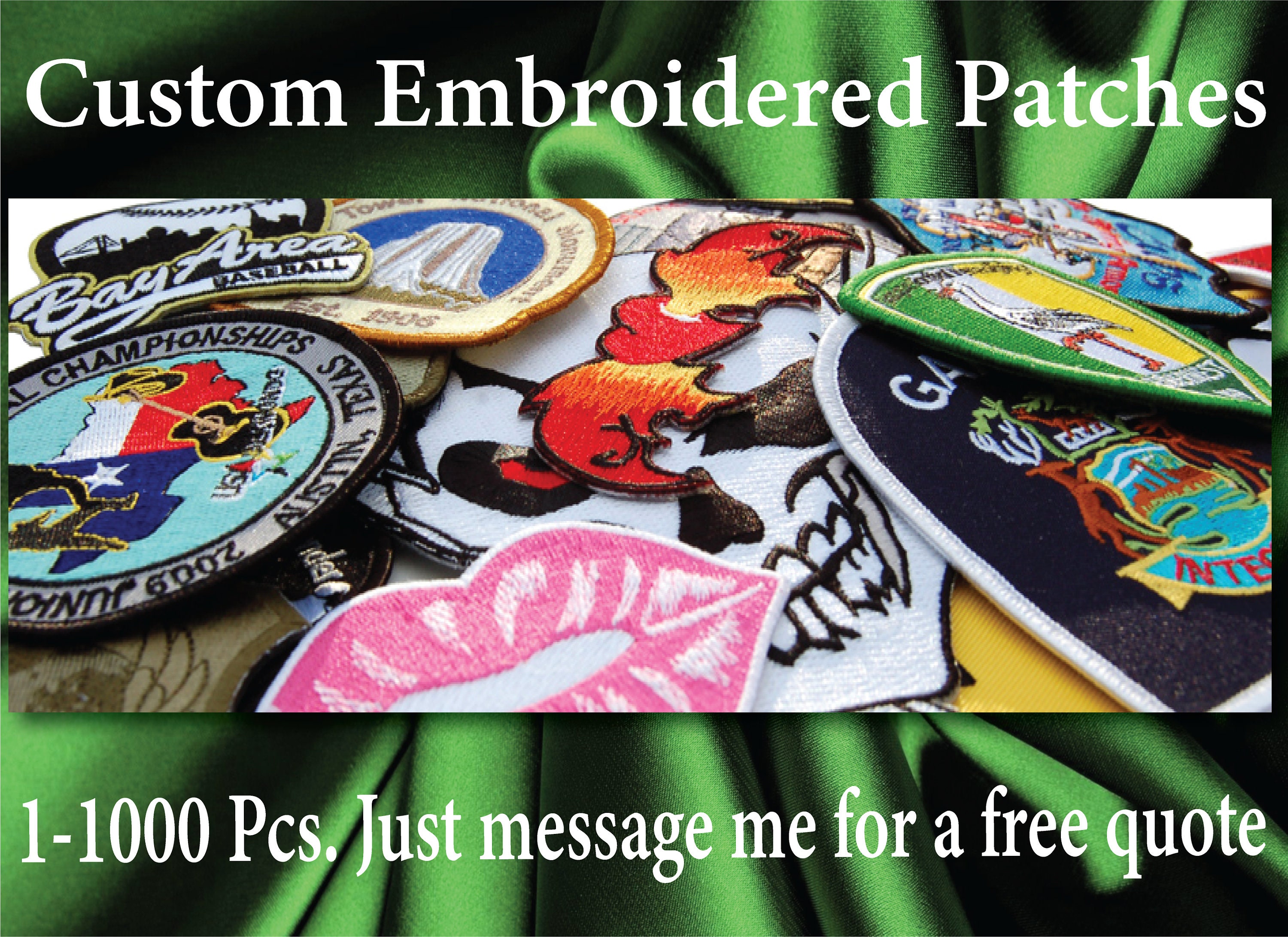 Custom Embroidered Patches Etsy
