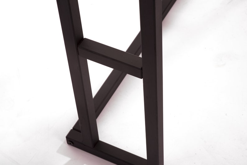 Black Towel Stand Oak Towel Bar Towel Rail Wooden Towel Rod Etsy