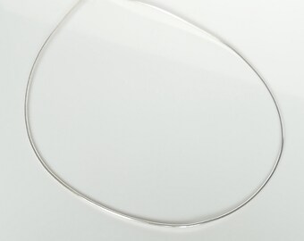 日本未入荷 666999 - 5925 sterling silver wire 666999 collar Minimalist Style - Silver Neck Wire - Neck Jewelry