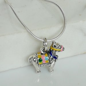 Silver Pony Charm - Riding Horse Charm - Charm Bracelet - Bohemian Jewelry - Equestrian Pendant - Fun Gifts - Neck Jewelry -  PD707