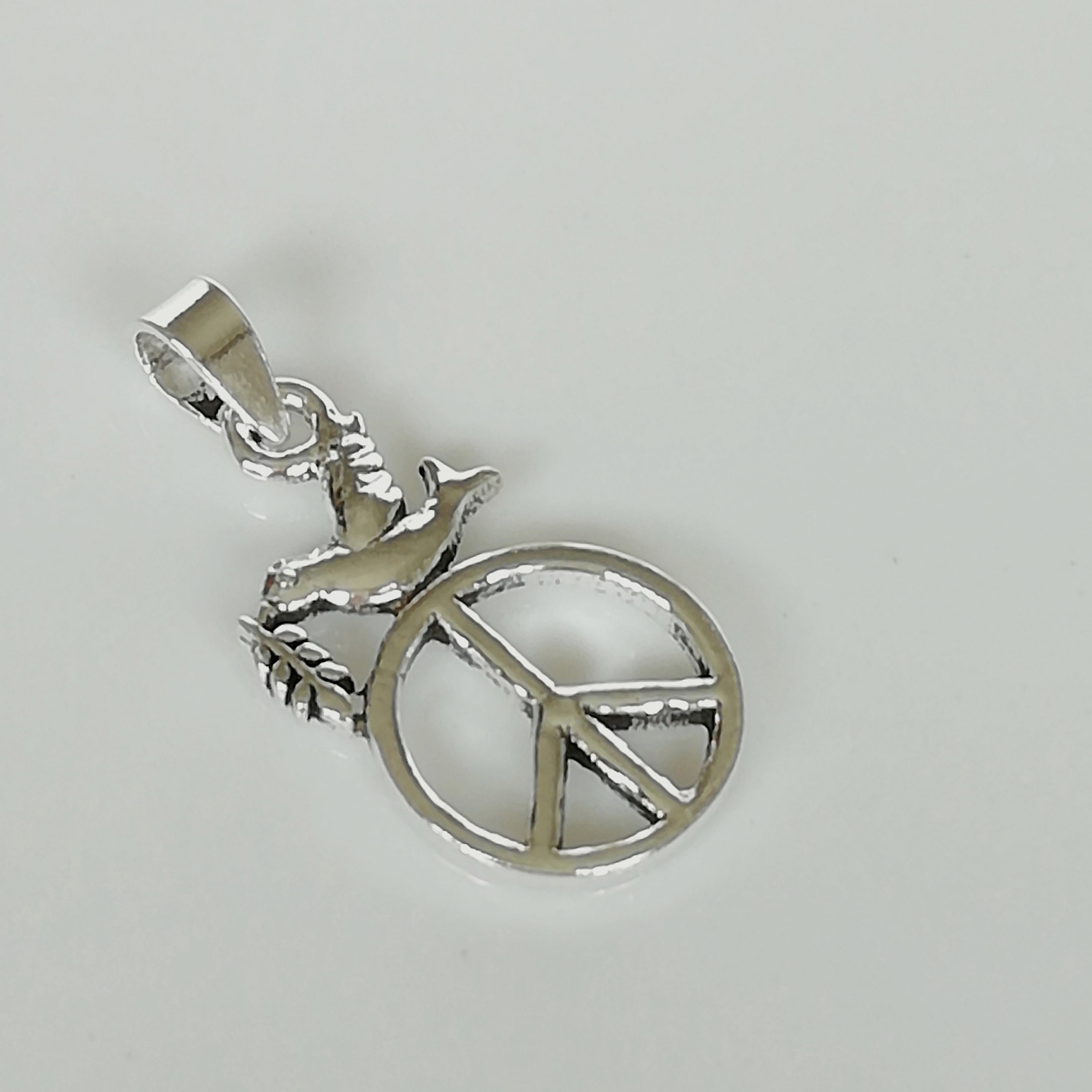 Pendentif Colombe En Argent Massif 925 - Symbole D'amour Et Paix - Neuf Avec étiquettes