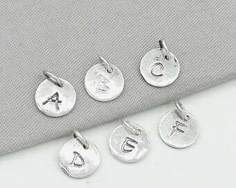 Alphabets Charm - Silver Letters Charm - Personalized Charms - Dainty Initial Charm - Silver Neck Charm - Charm Bracelet - CH3