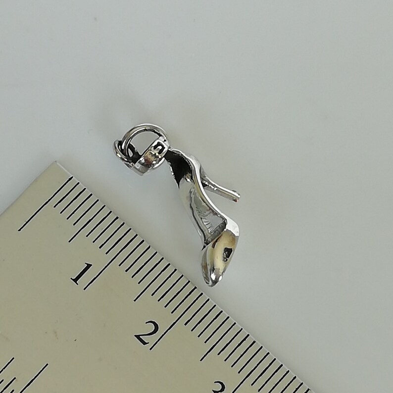 Stiletthalsband - Högklackade skor - Damskoberlock - Boho-hänge - Presentberlock till henne - Silverarmband - PD348 bild 10