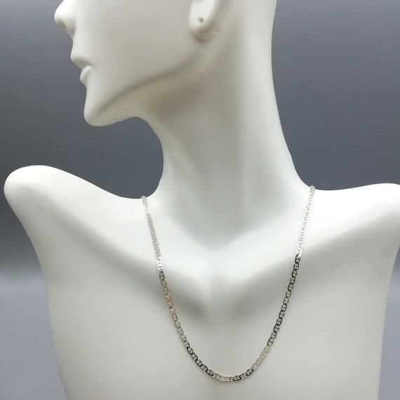 Mariner Link Chain Silver Necklace Gift 