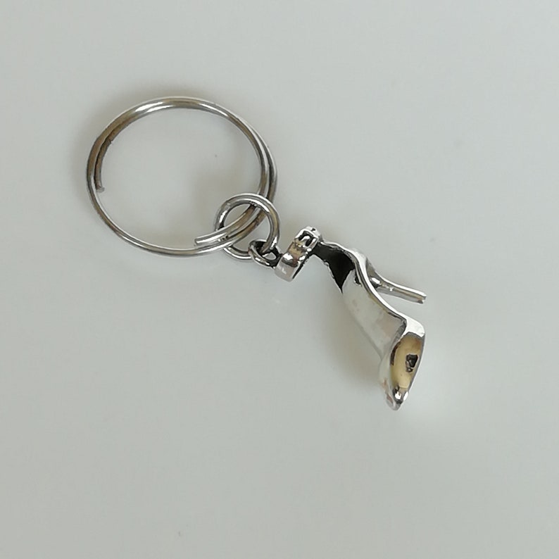 Stiletthalsband - Högklackade skor - Damskoberlock - Boho-hänge - Presentberlock till henne - Silverarmband - PD348 bild 6