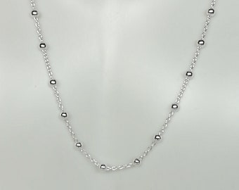 【WE11DONE】 Ball Chain Necklace Silver DragonWeave Jewelry 9.5mm Extra Large Silver Steel Ball