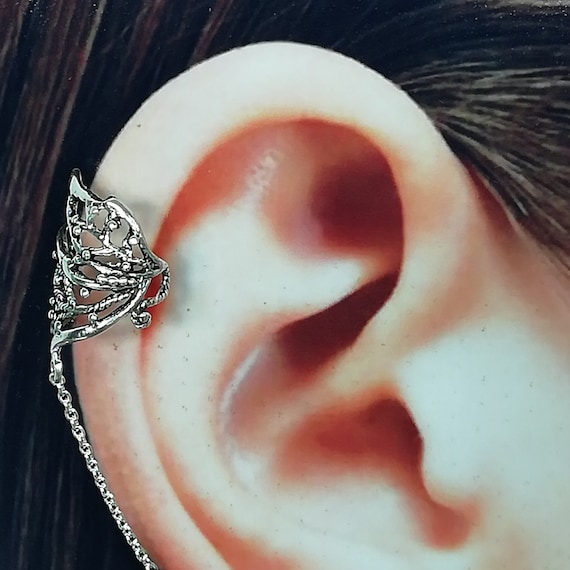 「大人気 新入荷 新品」に該当するファッション通販 Silver Sterling Egyptian Ear Cuff Ear Boho - Chain With Cuff アクセサリー