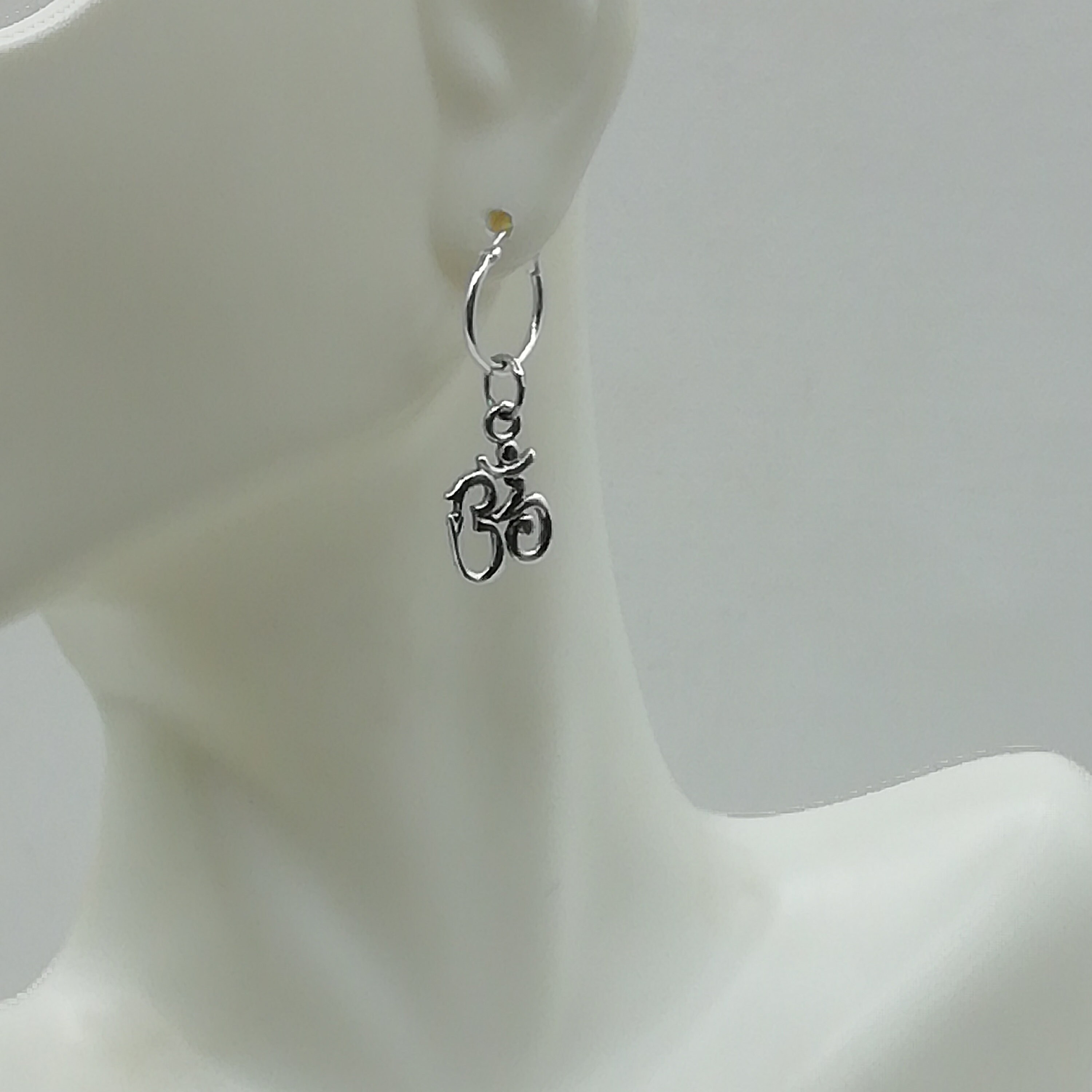 925 Sterling Silver OM Charm - Bohemian Pendant - Spiritual