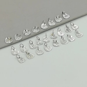 Alphabets Charm - Silver Letters Charm - Personalized Charms - Dainty Initial Charms - Silver Neck Charm - Charm Bracelet - CH2