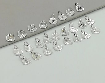 Alphabets Charm - Silver Letters Charm - Personalized Charms - Dainty Initial Charms - Silver Neck Charm - Charm Bracelet - CH2