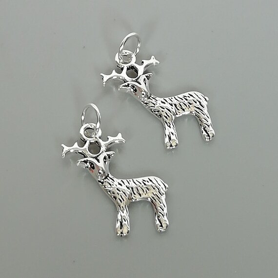 Reindeer Charm Sterling Silver Reindeer Charm Sterling Silver