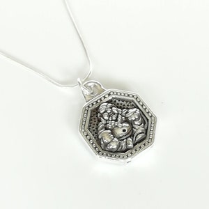 Laughing Buddha - Buddha Necklace - Wealth Talisman - Spiritual Jewelry - Silver Buddha - Good Fortune Pendant - Wanderlust Style - PD236