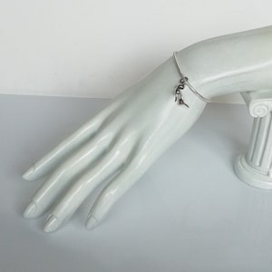 Stiletthalsband - Högklackade skor - Damskoberlock - Boho-hänge - Presentberlock till henne - Silverarmband - PD348 bild 8