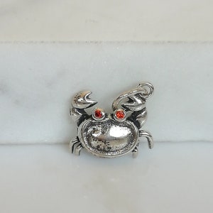 Crab Pendant - Silver Crab Necklace - Crab Neck Charm - Beach Jewelry - Beach Lovers Gifts - Silver Bracelet - Unisex Jewelry - PD708